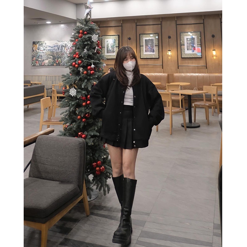 Áo Khoác Bomber Nỉ Trơm Dày Dặn Hàng Quảng Châu M06589 | BigBuy360 - bigbuy360.vn