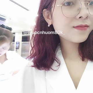 Thuốc nhuộm tóc màu TÍM PHÚC BỒN TỬ ( tặng kèm oxy trợ duõng , găng tay)