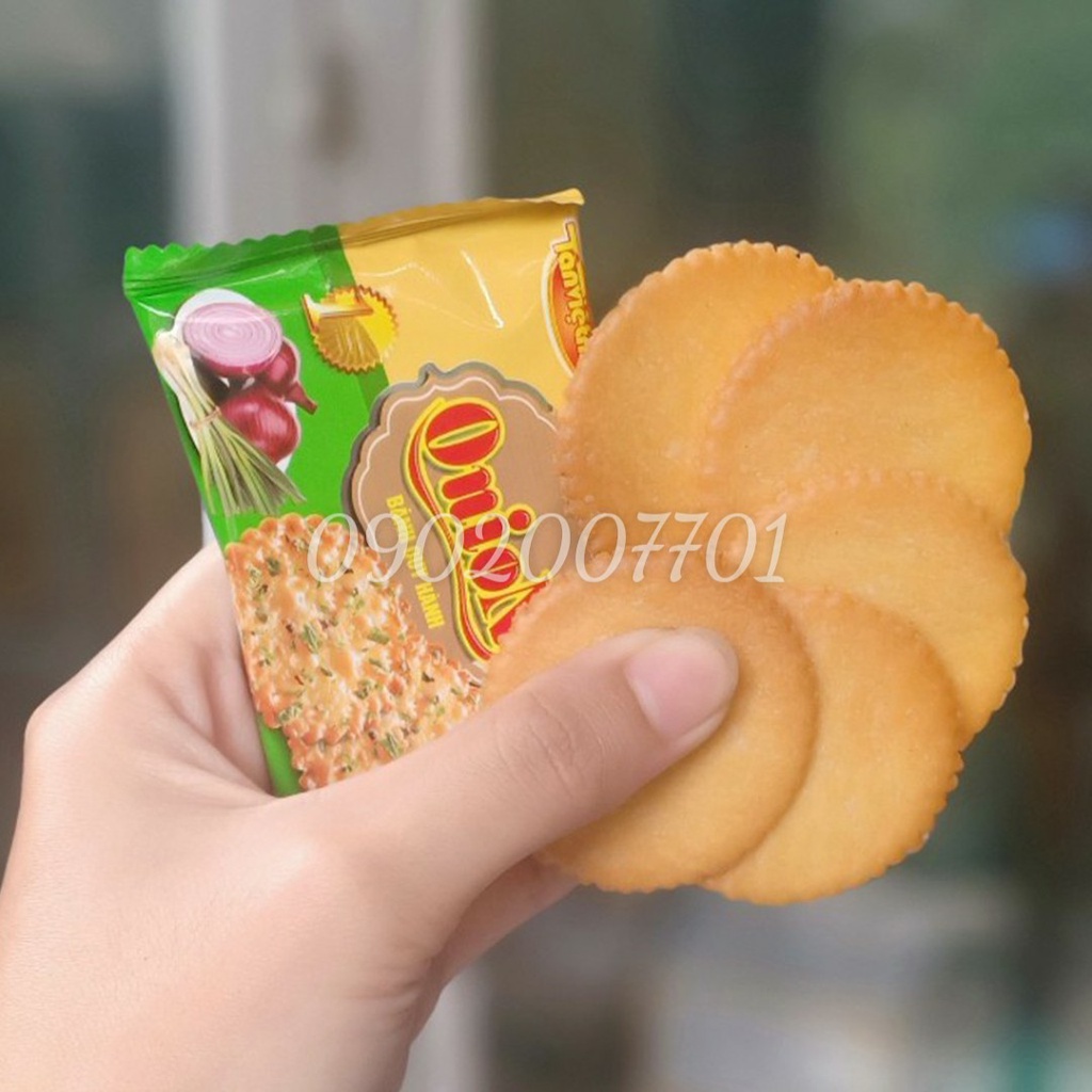 1 Kg Bánh quy hành Onion Tân Việt Nhật Thơm Ngon -đồ ăn vặt-tết -bánh mứt tết