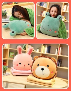 Chăn gối 3in1 mặt gấu
