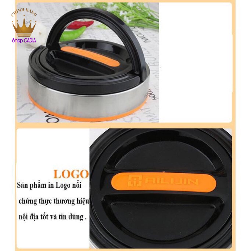 Hộp đựng cơm CAMEN giữ nhiệt Inox 304 không gỉ chia ngăn tiện lợi