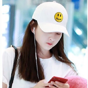 Mũ Lưỡi Trai Icon Mặt Cười Drew Nón Kết Nam Nữ Thời Trang Jussy Nhiều Màu Nổi Bật Phong Cách Nón Lưỡi Trai Form Unisex