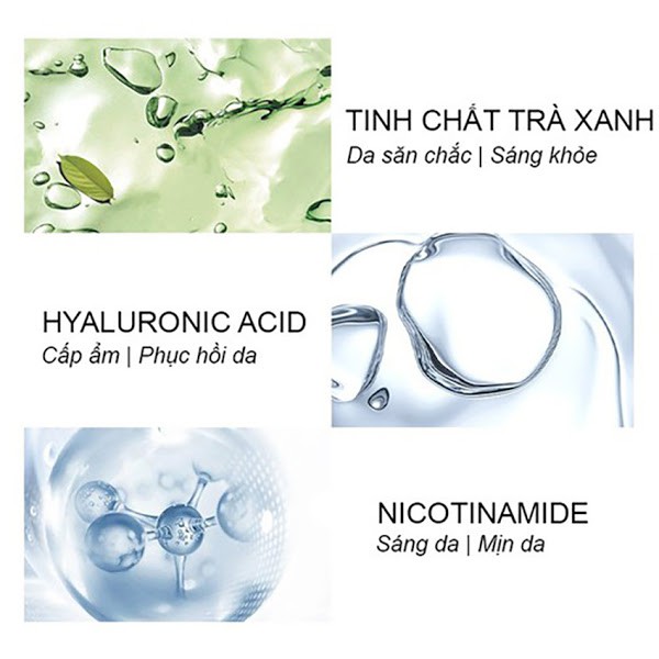 Mặt Nạ Trà Xanh Matcha Mud Mask Laikou Chính Hãng Bịch 15 Miếng - NEDEVI Chính Hãng