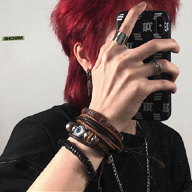 Vòng tay dây bện phong cách Harajuku thời trang 22157