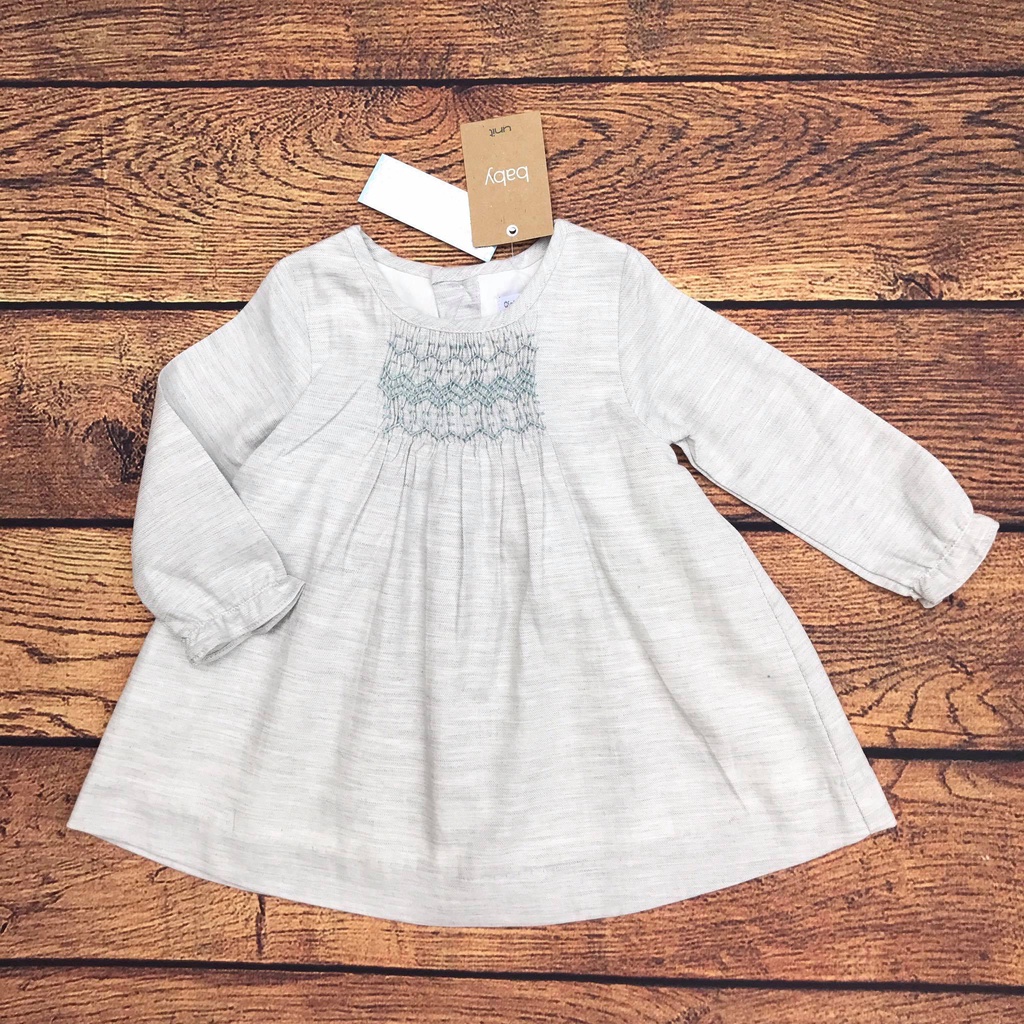 Đầm smock tay dài Girl Collection cho bé