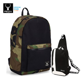 Combo Balo Thời Trang Hàn Quốc Camo & Túi Đeo Chéo Thời Trang PRAZA - (BL168&DC090)