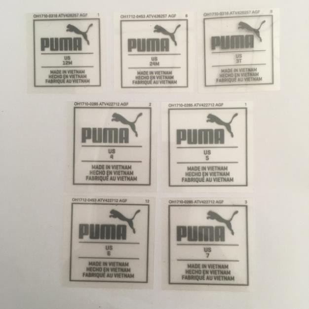 Phôi chuyển nhiệt Nhãn ủi hàng công ty xuất dư - set 50 cái - Giá sỉ