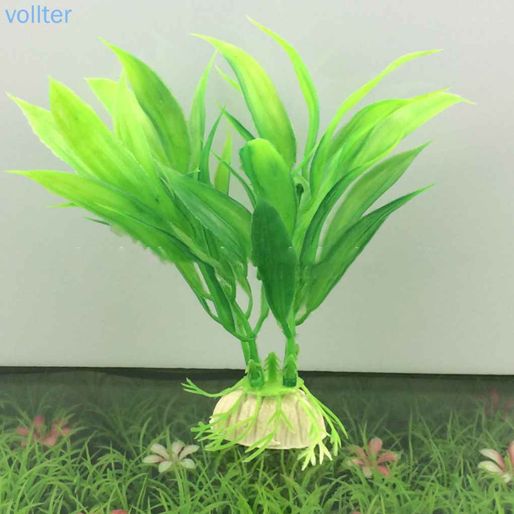 VOLL Water Grass Green Plant Ornament For Fish Tank Artificial Plastic Aquarium Decoration Aquatic Plants