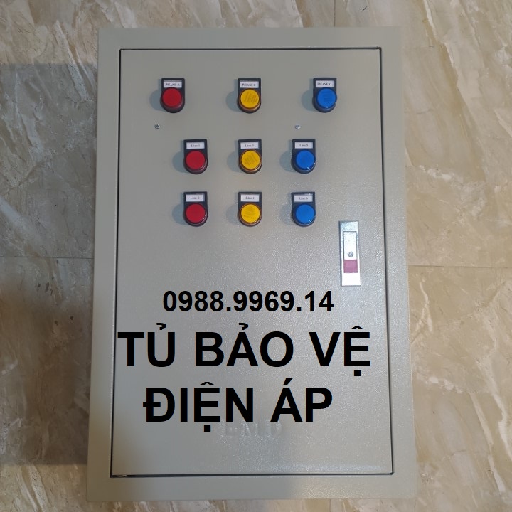 TỦ BẢO VỆ ĐIỆN ÁP 100A 6 kênh kèm thoát sét 120KA
