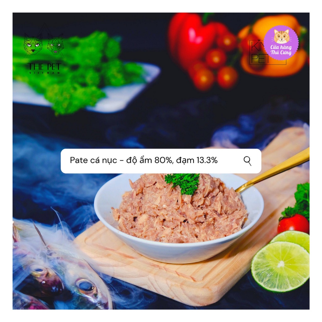 Pate Tươi The Pet Vị Hỗn Hợp Cá Nước Ngọt Collagen Hộp 1Kg Nhiều Dinh Dưỡng