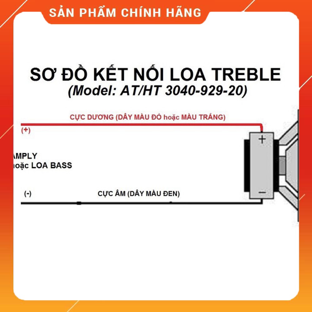 [KHUYẾN MÃI 10%]  Bộ 2 loa treble Thumper AT-20 bổ sung tiếng treb cực hay - hàng chất lượng, giá tốt nhất TQ