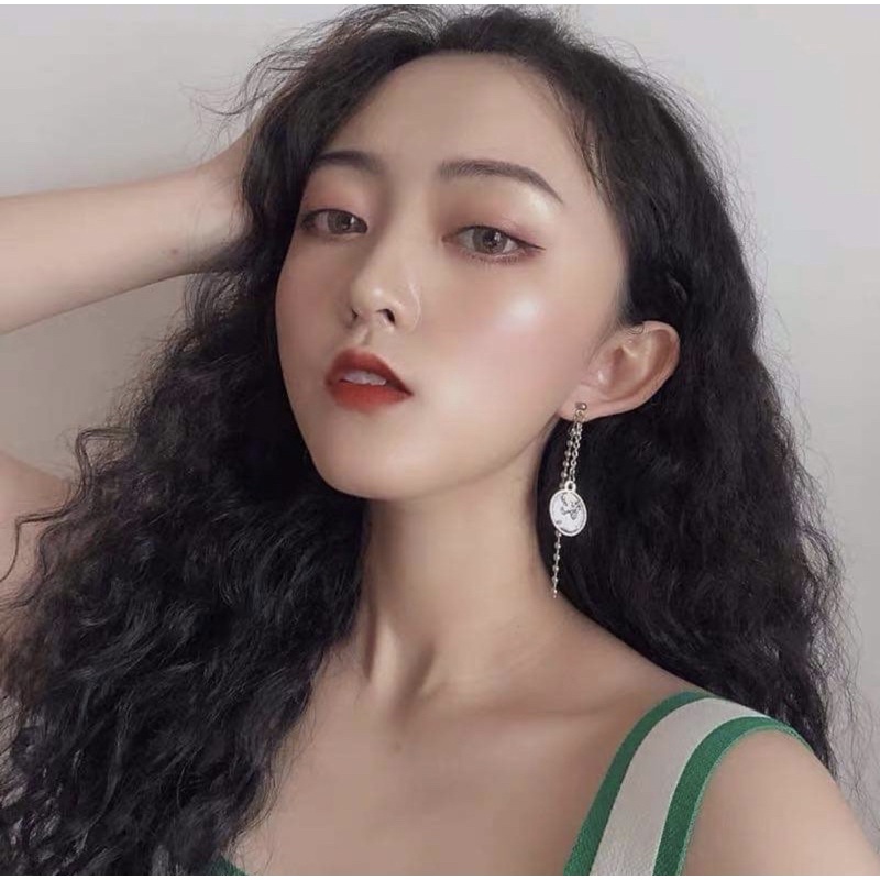 Bông tai nam nữ mạ bạc thái cá tính