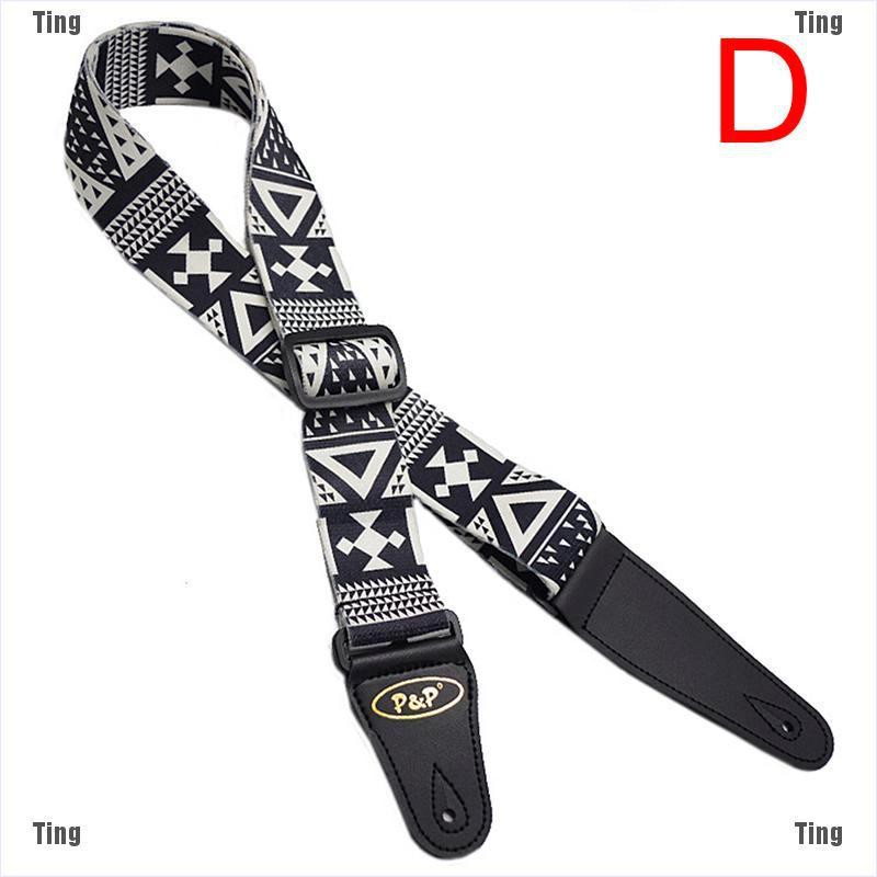 Dây đeo đàn guitar in họa tiết cổ điển phong cách