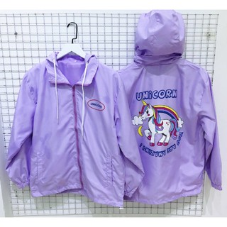 ÁO KHOÁC DÙ UNICORN TÍM 🦄