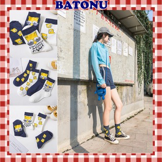 Tất nam nữ cổ cao họa tiết hoạt hình Simpson cực chất TN90