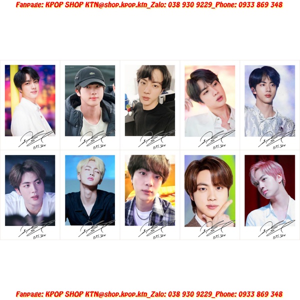 CARD CHỮ KÍ JIN BTS
