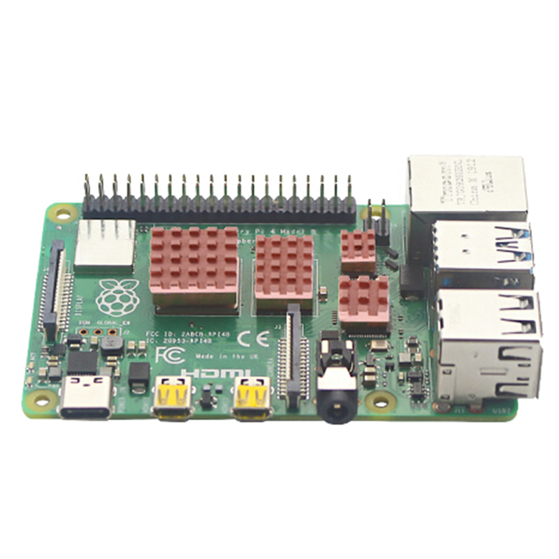 Bộ 4 Miếng Tản Nhiệt Bằng Đồng Và Kim Loại Cho Raspberry Pi 4b