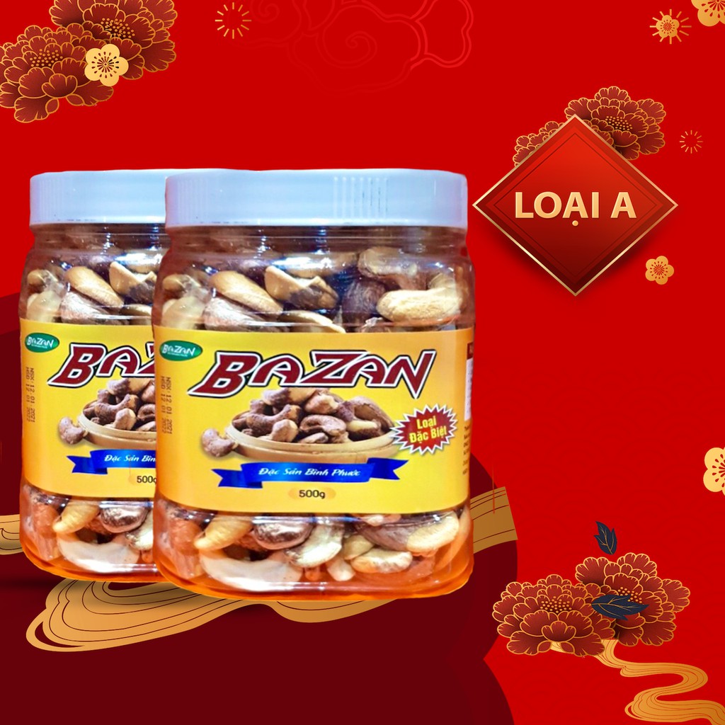 Hạt điều Bình Phước rang muối Bazan 500g vỏ lụa sạch loại A - [true SEED hcm]