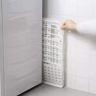 Giỏ nhựa đựng quần áo treo tường có thể gấp gọn tiết kiệm không gian - hàng loại 1