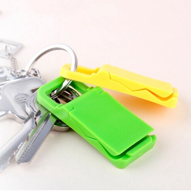 Giá đỡ điện thoại thông minh/máy tính bảng mini treo móc chìa khóa có thể điều chỉnh tiện lợi | BigBuy360 - bigbuy360.vn