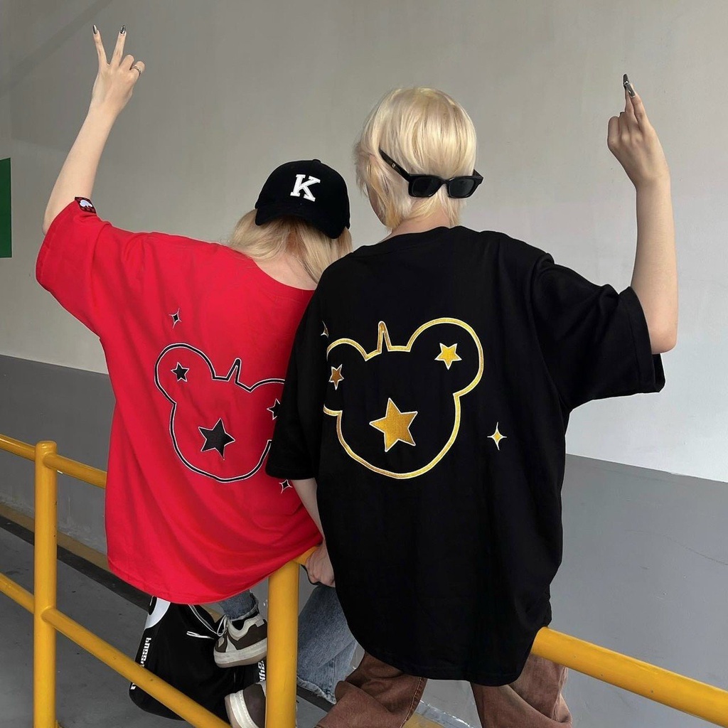 Áo thun Uncover Sici Star nam nữ tay lỡ form rộng 40kg đến 90kg vải cotton dày mịn full tag Thời trang Unisex HCM AL197