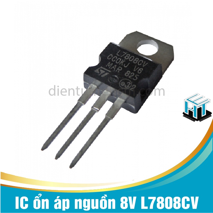 Combo 4 con IC ổn áp nguồn 8V L7808CV 7808 chân cắm TO-220 loại tốt