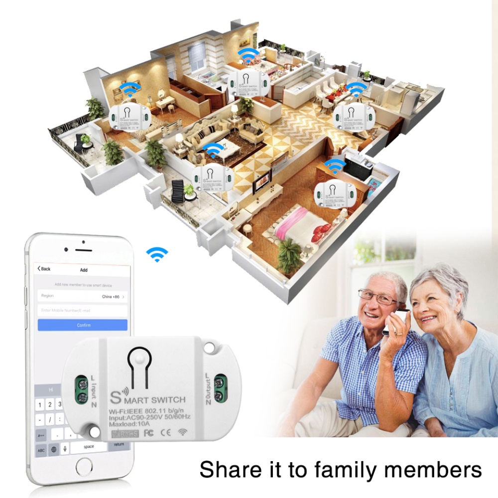 Công Tắc Thông Minh Điều Khiển Từ Xa Qua wifi