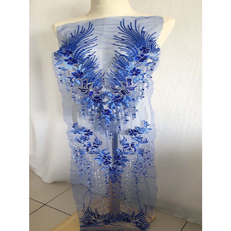 1 Miếng Vá Trang Trí Quần Áo Hình Hoa 3D Kích Thước 120 * 30CM