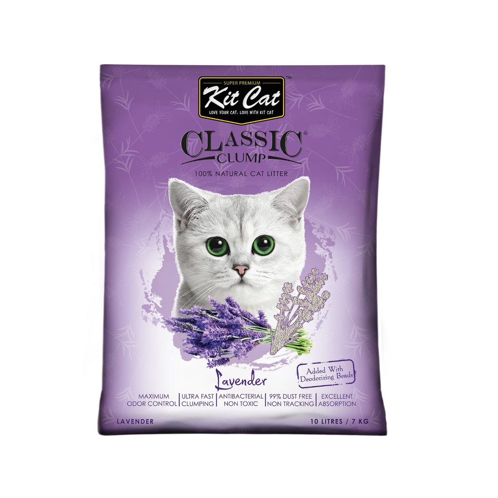 Cát đất sét vệ sinh cho mèo KIT CAT clumping 10L