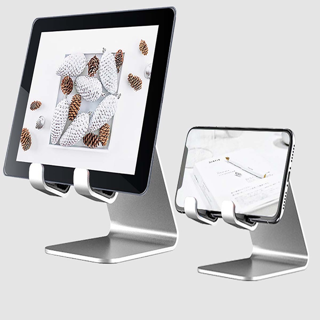 Giá Đỡ Ipad Điện Thoại Máy Tính Bảng Laptop Tai Nghe Trên Xe Máy Ô Tô Chất Liệu Nhôm Nguyên Khôi Để Bàn Livestream Cao