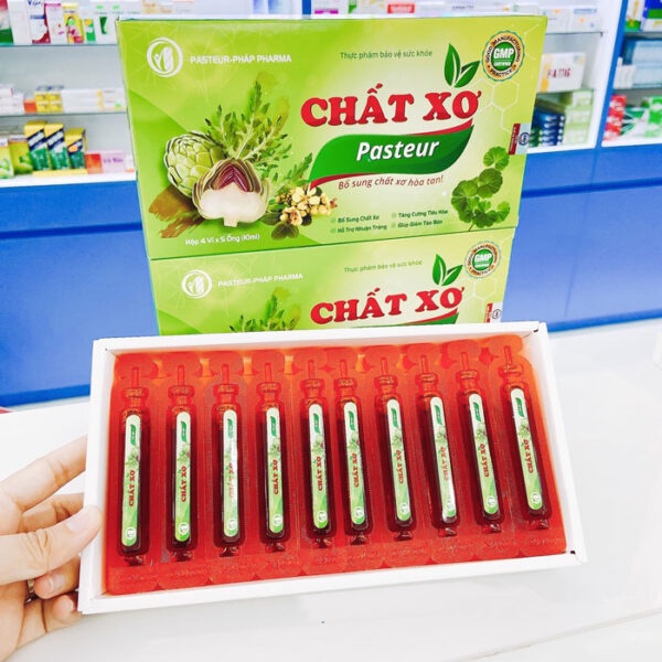 Chất xơ Pasteur, hỗ trợ bổ sung chất xơ, giảm táo bón ( hộp 20 ống x 10ml ) hàng chính hãng.