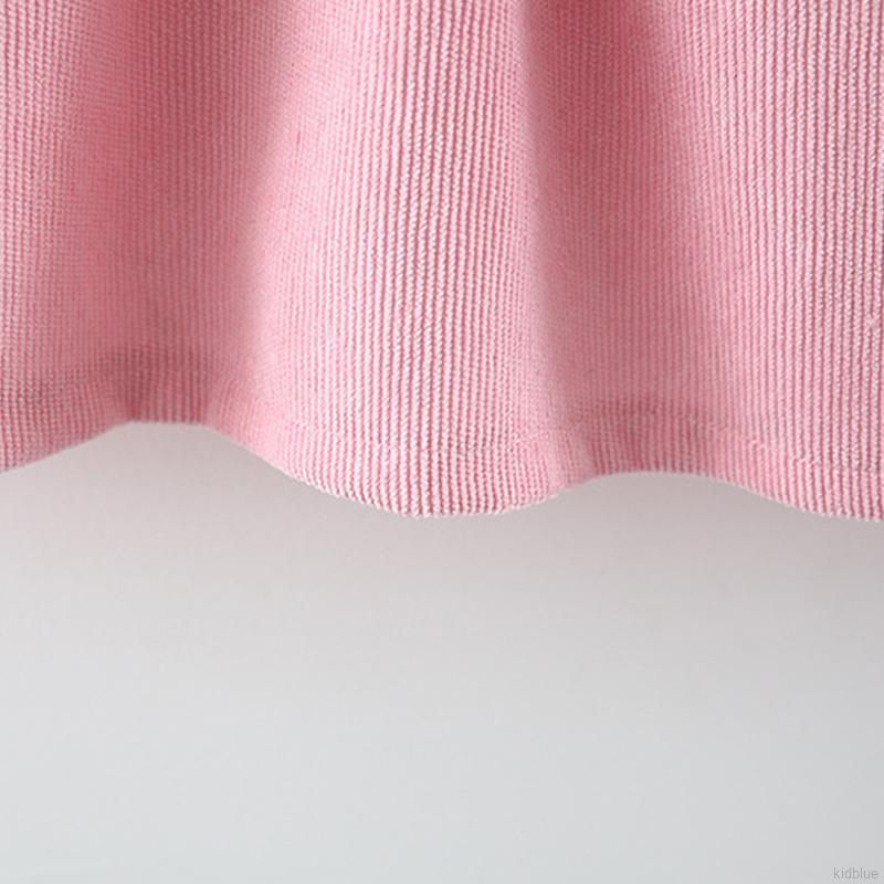 Đầm Công Chúa Vải Nhung Kẻ Dành Cho Bé Gái