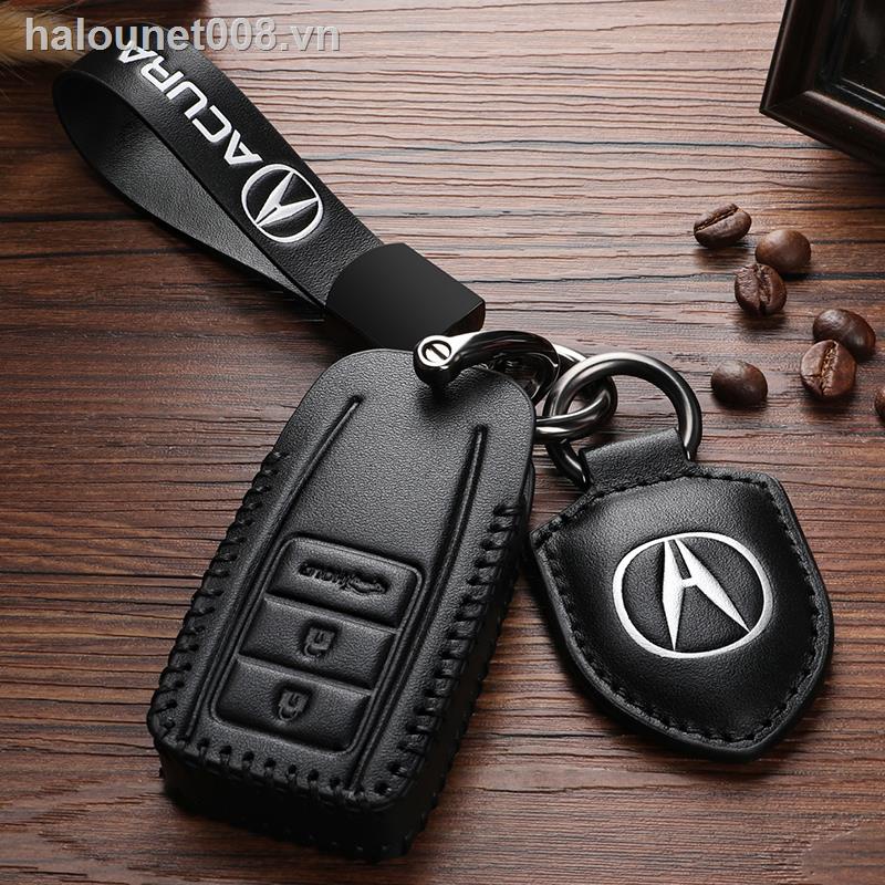 ♀♟✿Ready stock✿  Car key chain  special Acura cdx key cover leather rdx mdx car key case buckle shell high-end men and women modification products