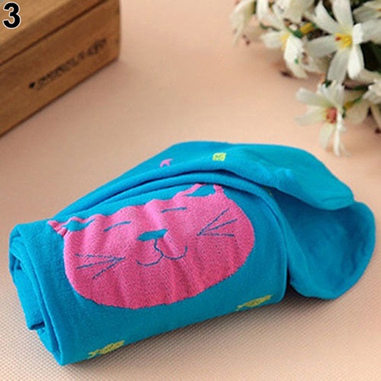 Quần vớ in hình mèo dễ thương cho bé gái