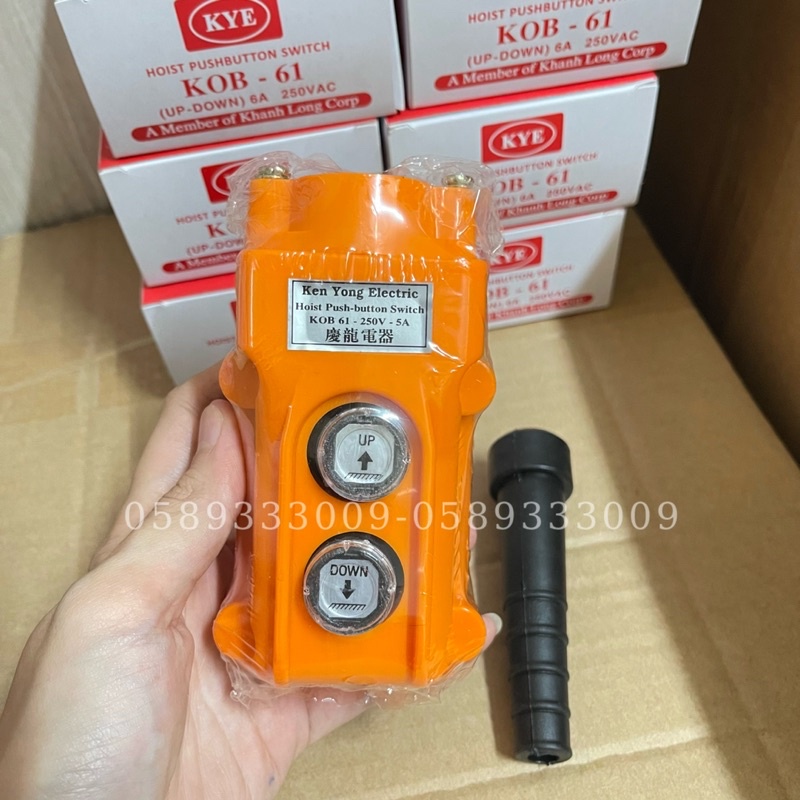 Công tắc KOB-61, KOB-62, KOB-63 KOB-213 điều khiển cẩu trục kín nước, gián tiếp qua khởi động từ Ken yong KYE