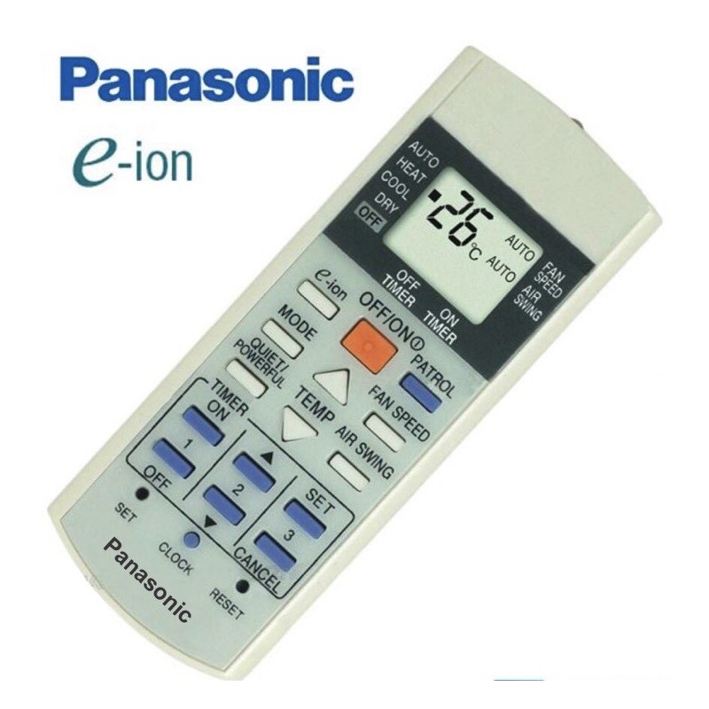 Điều khiển điều hòa Panasonic E-ion 1 và 2 chiều