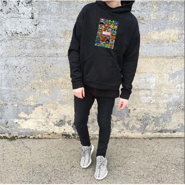 Áo nỉ Hoodie thu đông Marvel form suông rông có mũ unisex, chất nỉ bông siêu ấm áo hoddie cặp | BigBuy360 - bigbuy360.vn