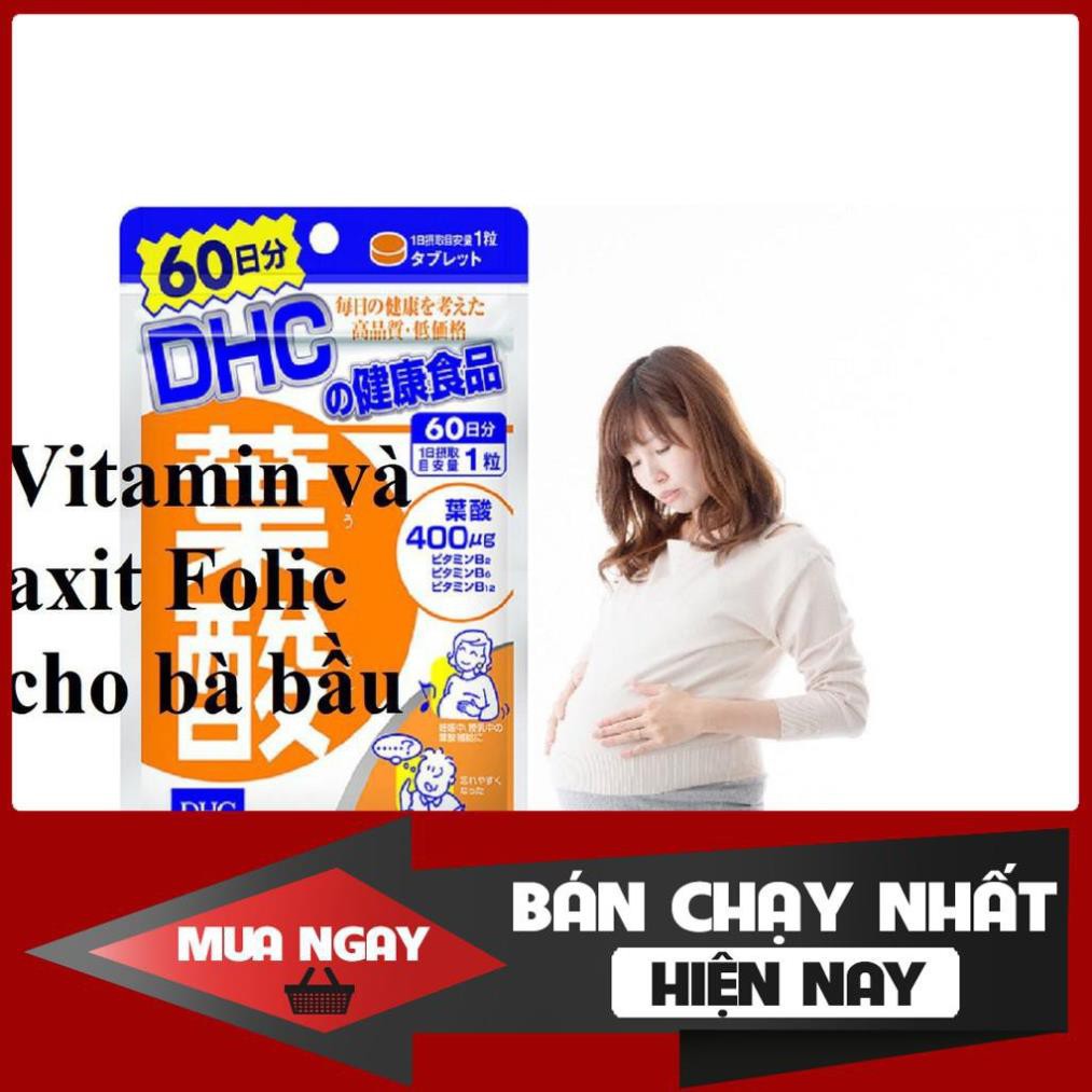 Viên uống Vitamin dành cho Bà bầu Folic A.c.i.d Nhật bản nội địa 60 viên 60 ngày