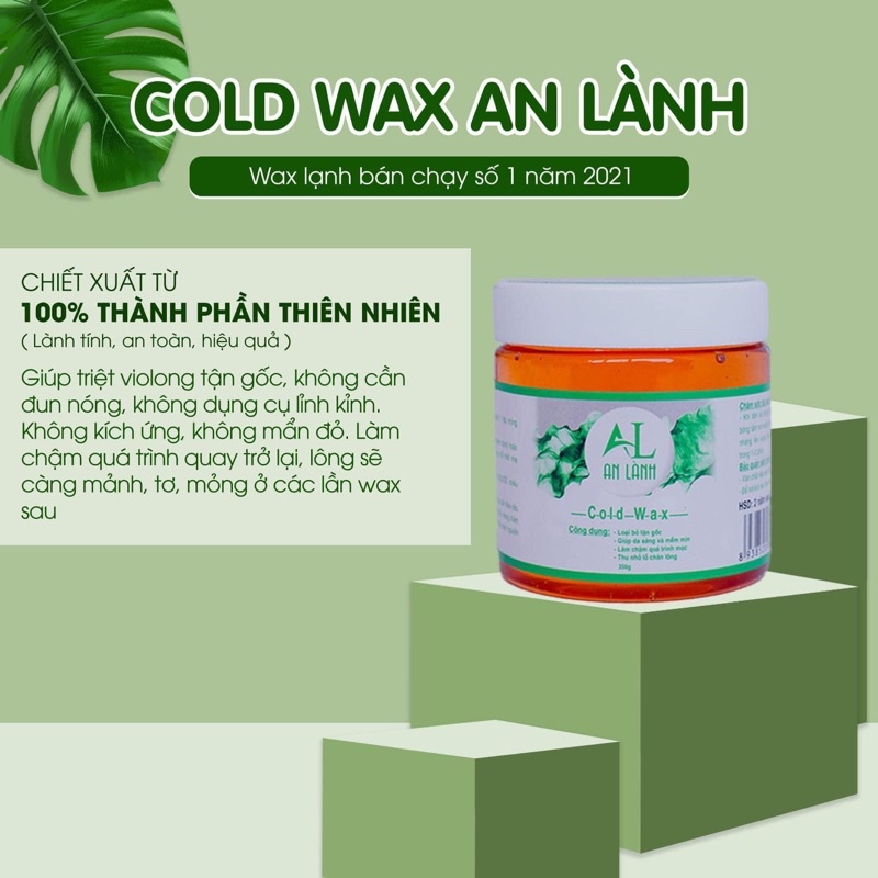 Combo Wax Lông An Lành 350GR + Mỡ Trăn 10ML   [ TẶNG GIẤY VÀ QUE ]