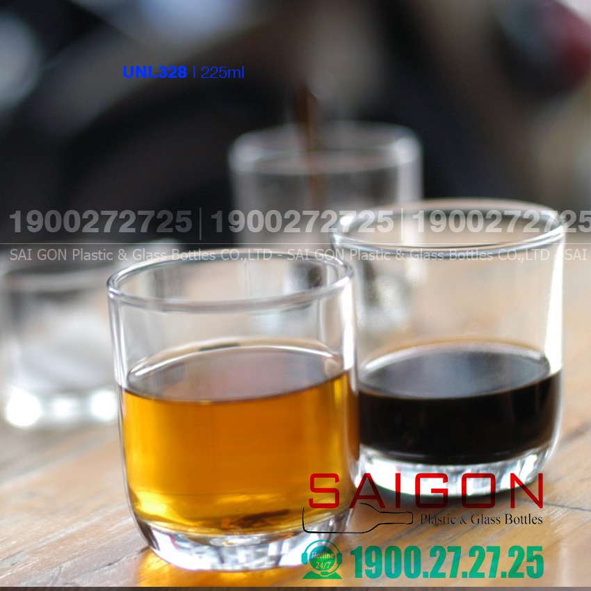 Ly Thủy Tinh Union Top Drink Rock 225ml | Nhập khẩu Thái Lan