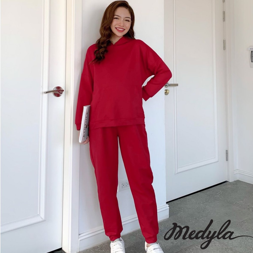 MEDYLA- Đồ bầu thu đông Hoodie thun dày dặn mặc được sau sinh- HD