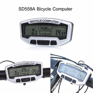 Đồng hồ tốc độ xe đạp SunDing SD-558A (Tiếng Anh) - hàng thanh lý