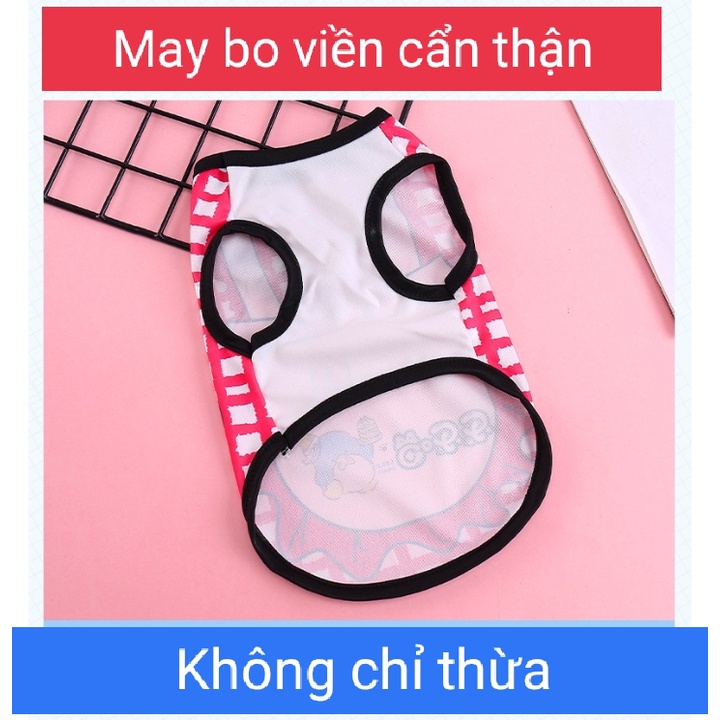 *Hoả tốc* Áo thun ba lỗ cao cấp cho chó mèo - Áo cho thú cưng nhiều size từ 1-15kg - Hàng chuẩn y hình