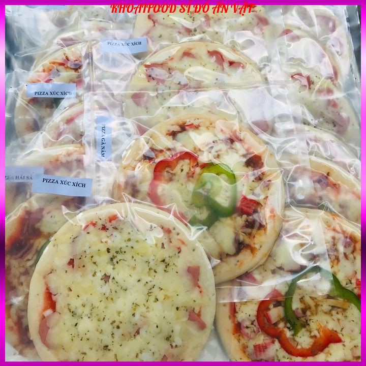 PIZZA LÀM SẴN MINI PHÔ MAI XÚC XÍCH tự nướng 5 vị SIZE 16CM | BigBuy360 - bigbuy360.vn