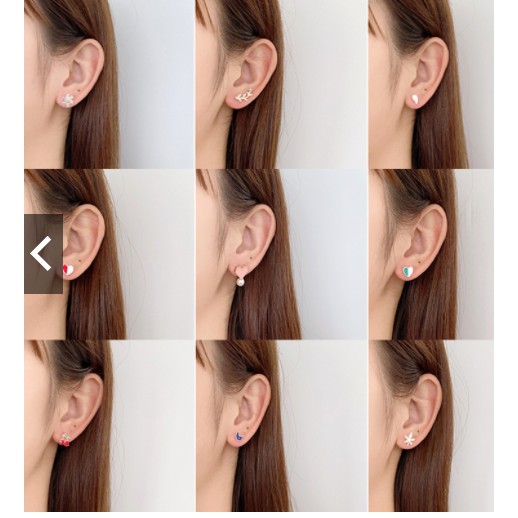 Bông tai nữ hàn quốc ✨ FREESHIP ✨ Set Khuyên Tai Nhỏ Xinh Đa Dạng Thời Trang Cho Nữ