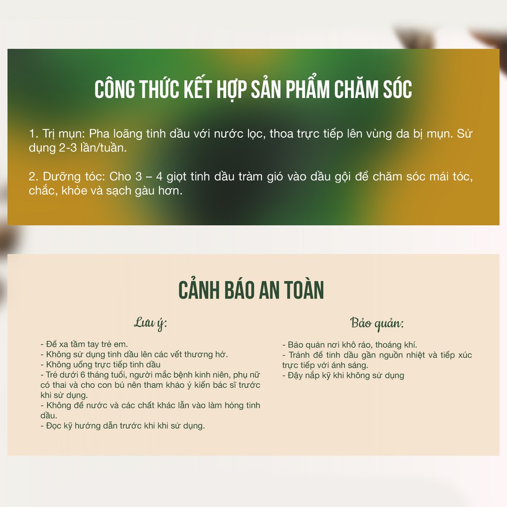 Tinh dầu Tràm Gió 50ml JULYHOUSE