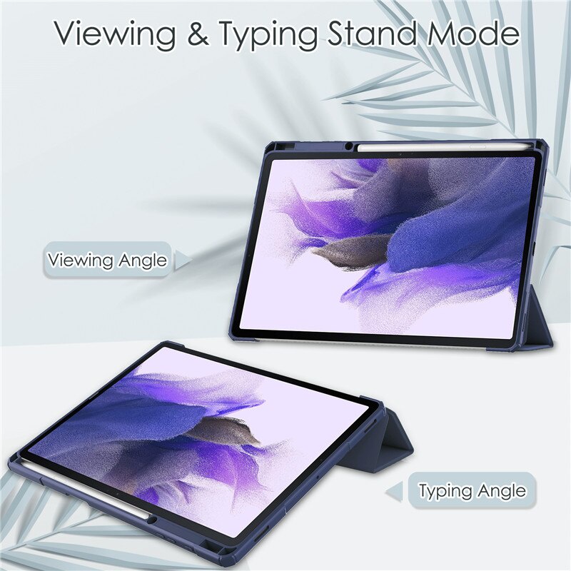 Ốp máy tính bảng có giá đỡ bút chì thích hợp cho Samsung Tab S7 Plus / S8 PLUS Tab S7FE 12.4