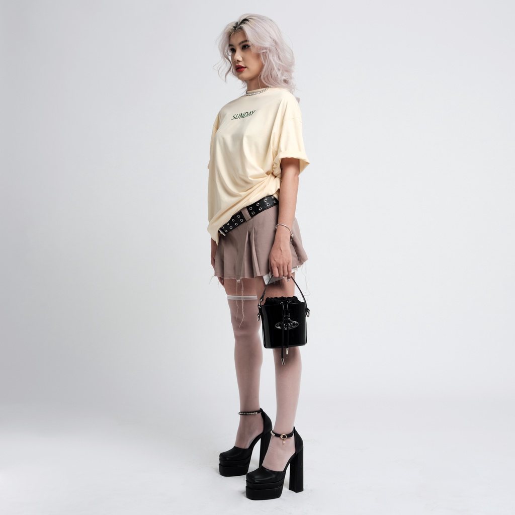 ÁO THUN BASIC SUNDAY *CREAM*