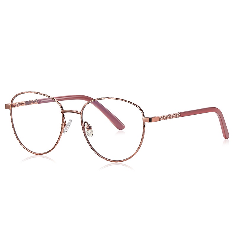 Mắt Kính Gọng Tròn Bằng Kim Loại Chống Ánh Sáng Xanh Thời Trang Mùa Xuân Mới