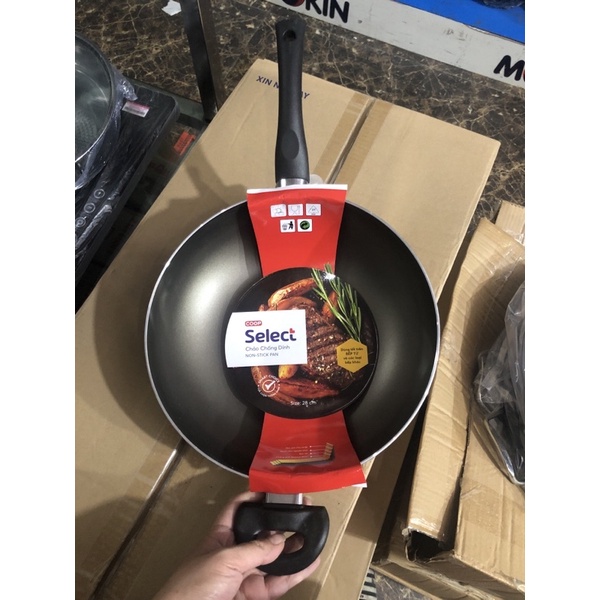 Chảo chóng dính sâu lòng COOP NON-STICK PAN 28cm đáy từ, sản xuất tại cty CP elmich.